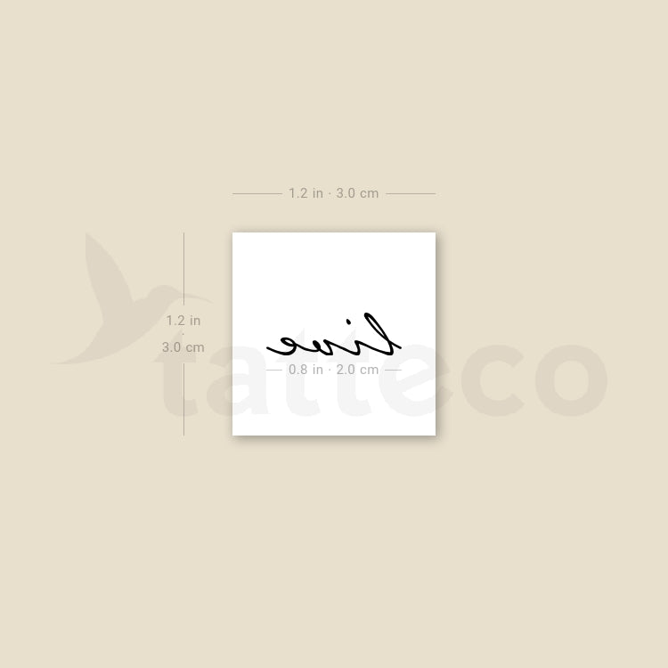 Live Temporary Tattoo - Set of 3