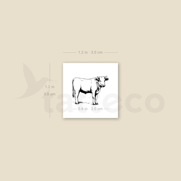 Ox Temporary Tattoo - Set of 3