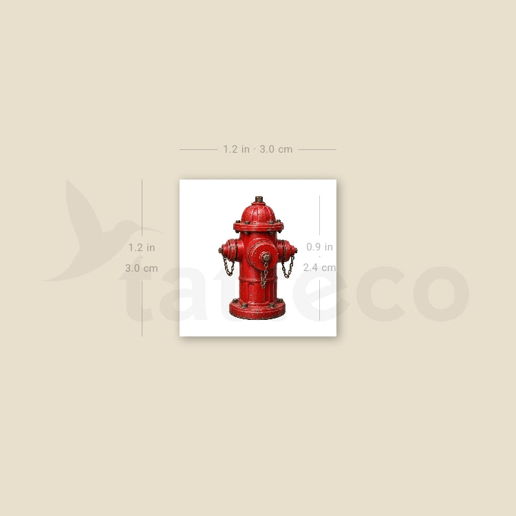 Fyre Hydrant Temporary Tattoo - Set of 3
