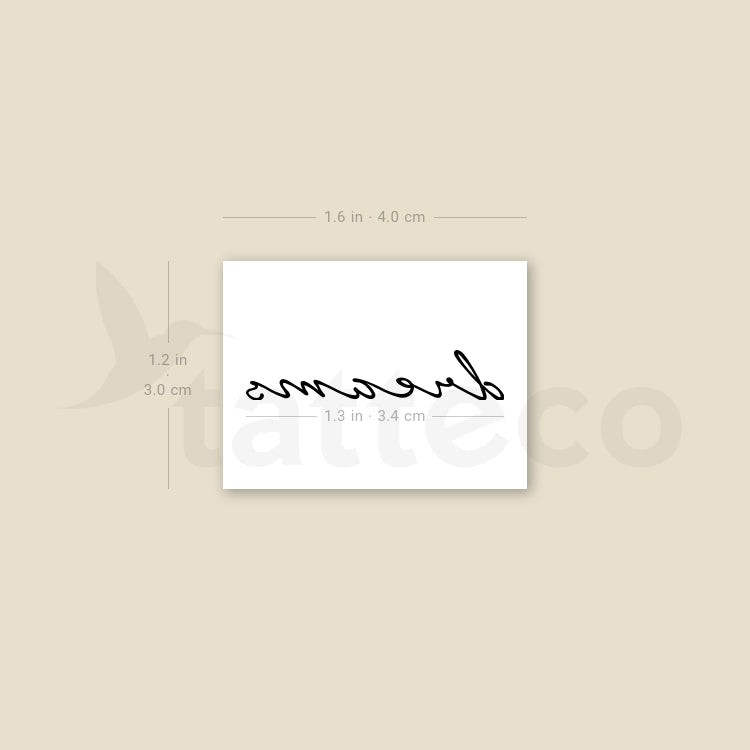 Dreams Temporary Tattoo - Set of 3