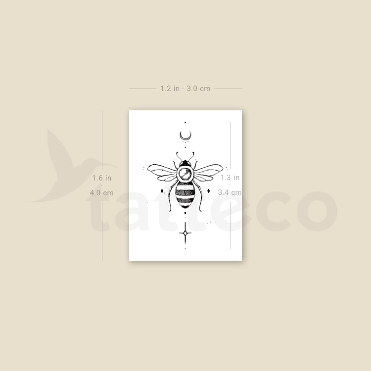 Bee By Stefano Mazza Temporary Tattoo - Set of 3