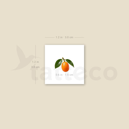 Little Kumquat Temporary Tattoo - Set of 3
