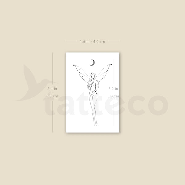 Cescent Fairy By Stefano Mazza Temporary Tattoo - Set of 3