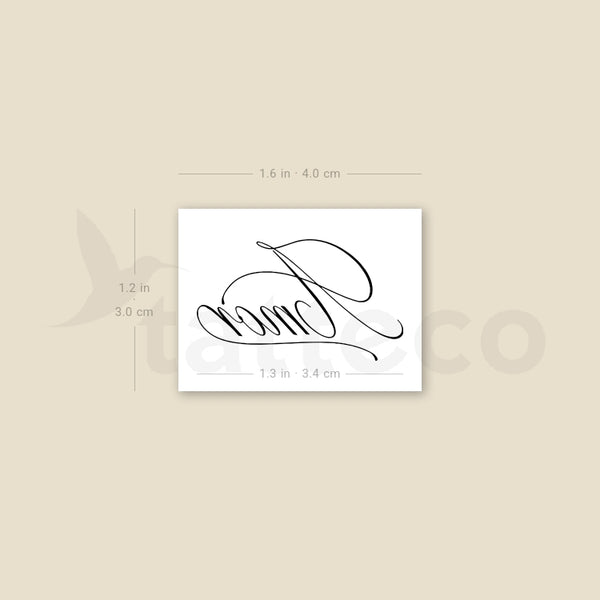 Amor Temporary Tattoo By M3.Ink - Set of 3