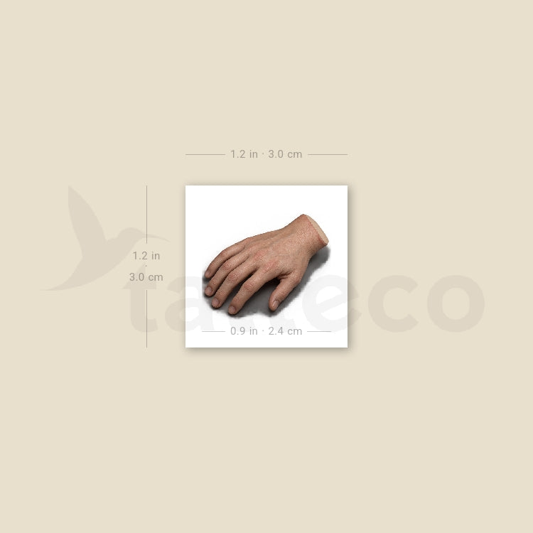 Severed Hand Temporary Tattoo - Set of 3