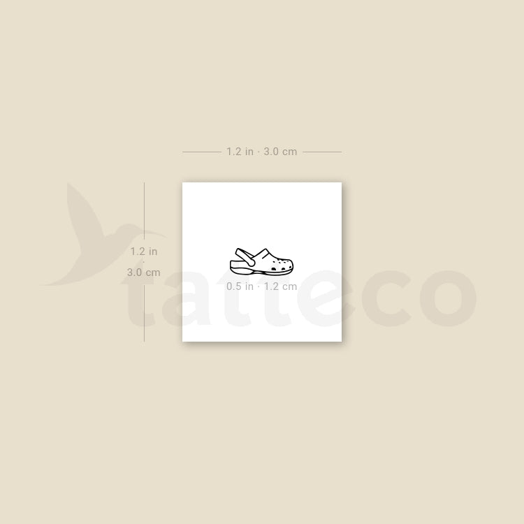 Clogs Temporary Tattoo - Set of 3