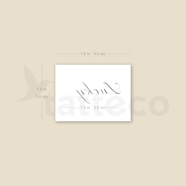 Lucky By Stefano Mazza Temporary Tattoo - Set of 3