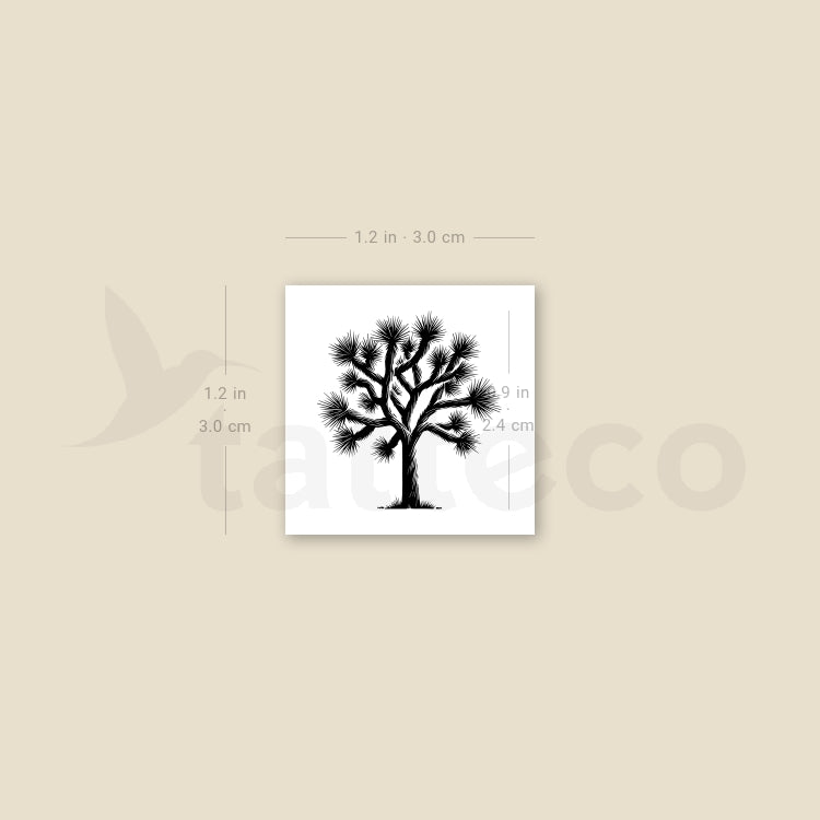 Joshua Tree Temporary Tattoo - Set of 3