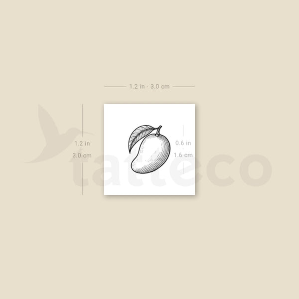 Mango Temporary Tattoo - Set of 3