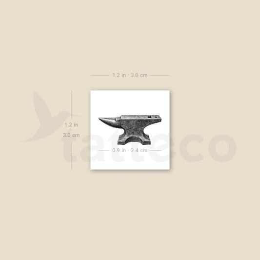 Anvil Temporary Tattoo - Set of 3