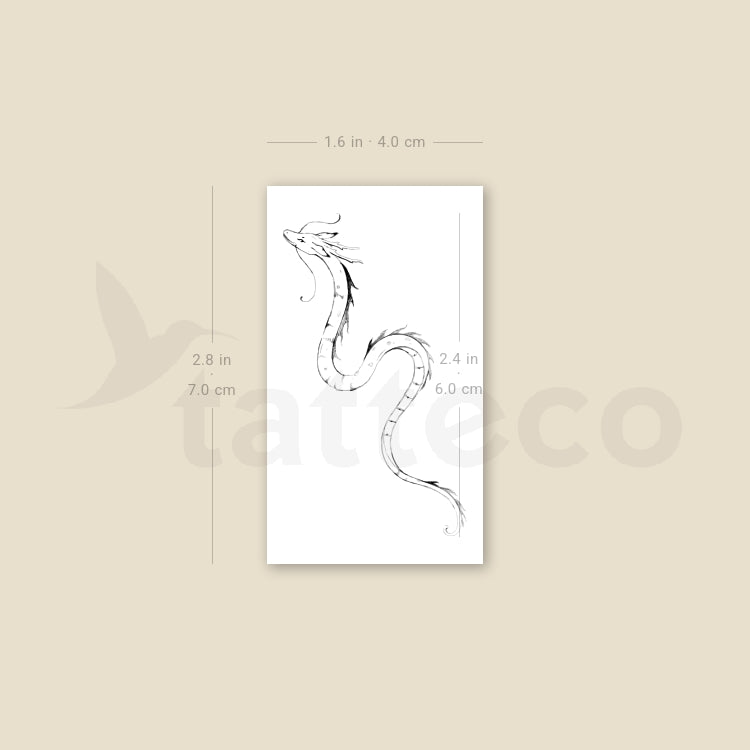 Dragon By Stefano Mazza Temporary Tattoo - Set of 3