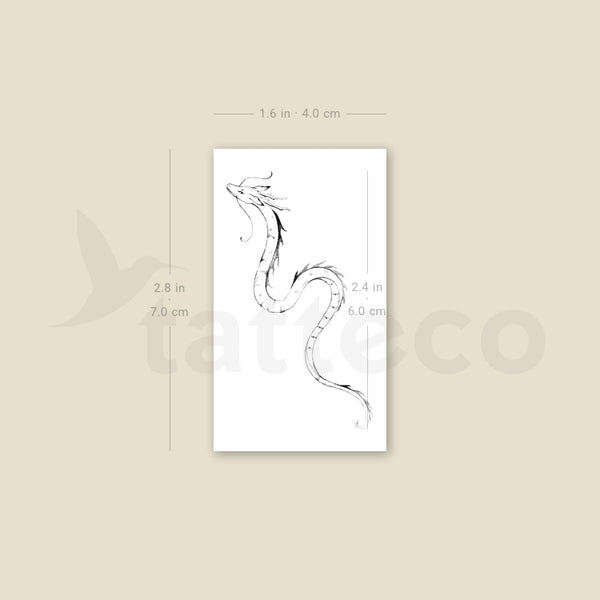 Dragon By Stefano Mazza Temporary Tattoo - Set of 3