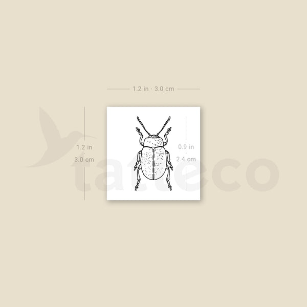 Beetle Temporary Tattoo - Set of 3