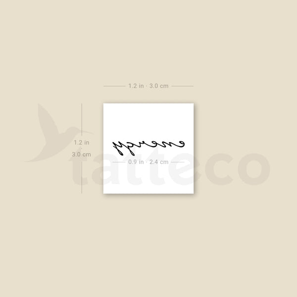 Energy Temporary Tattoo - Set of 3