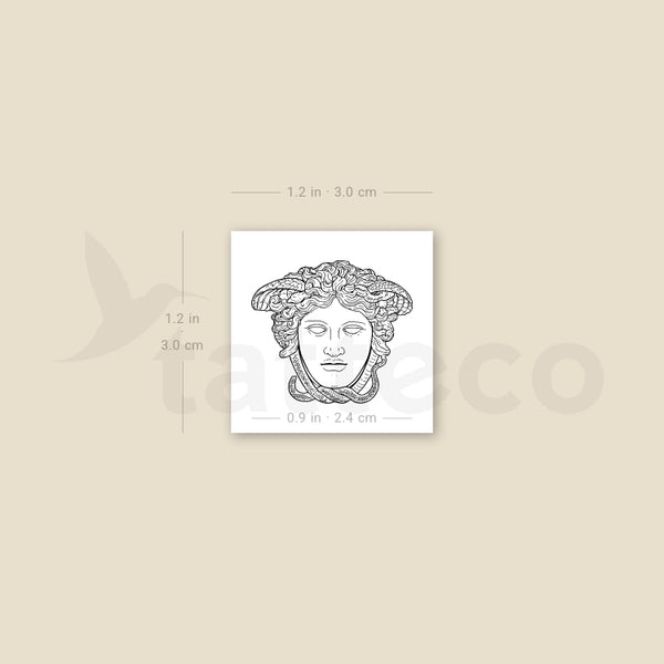 Medusa Rondanini Temporary Tattoo - Set of 3