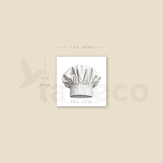 Toque Blanche Temporary Tattoo - Set of 3