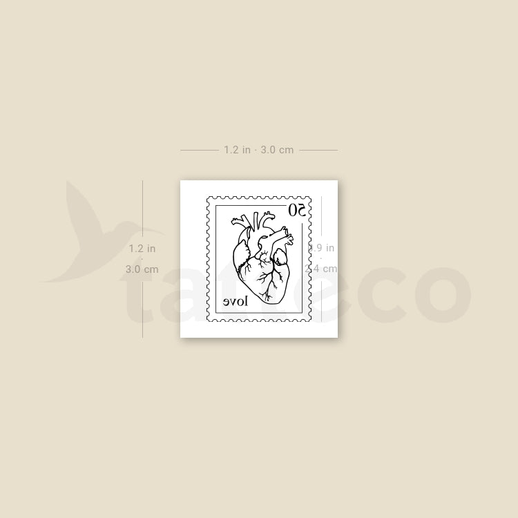 Love Stamp Temporary Tattoo - Set of 3