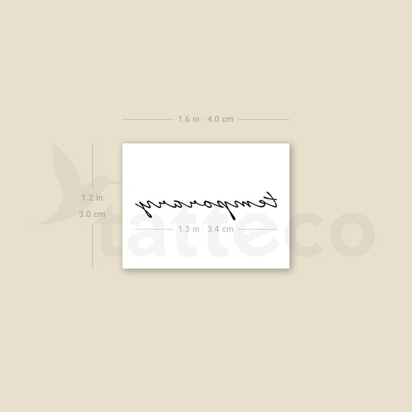 Temporary Temporary Tattoo - Set of 3