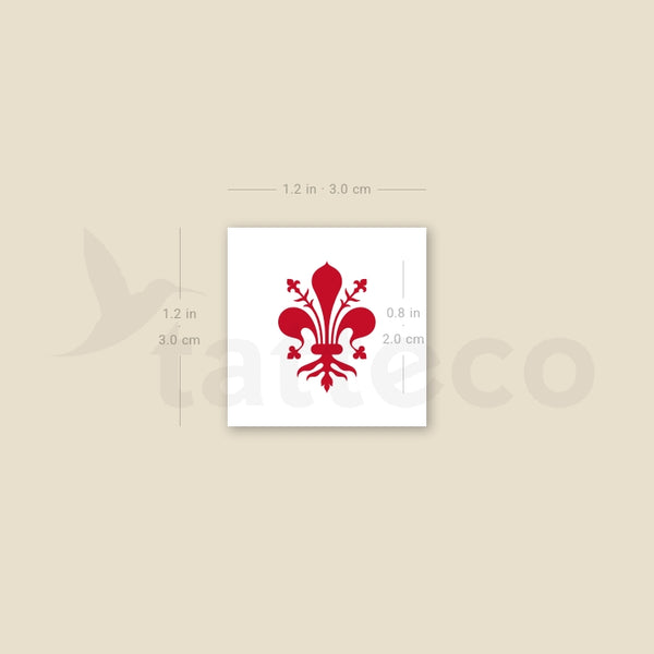 Giglio Temporary Tattoo - Set of 3