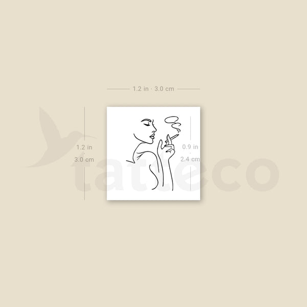 Smoker Temporary Tattoo - Set of 3