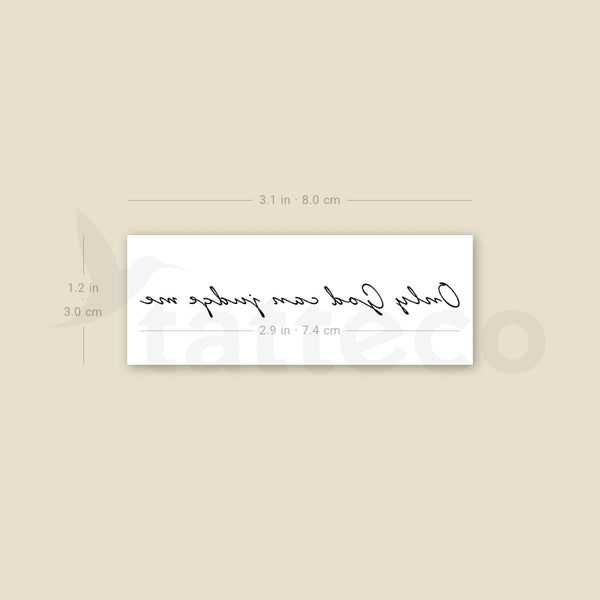 Only God Can Judge Me Temporary Tattoo - Set of 3