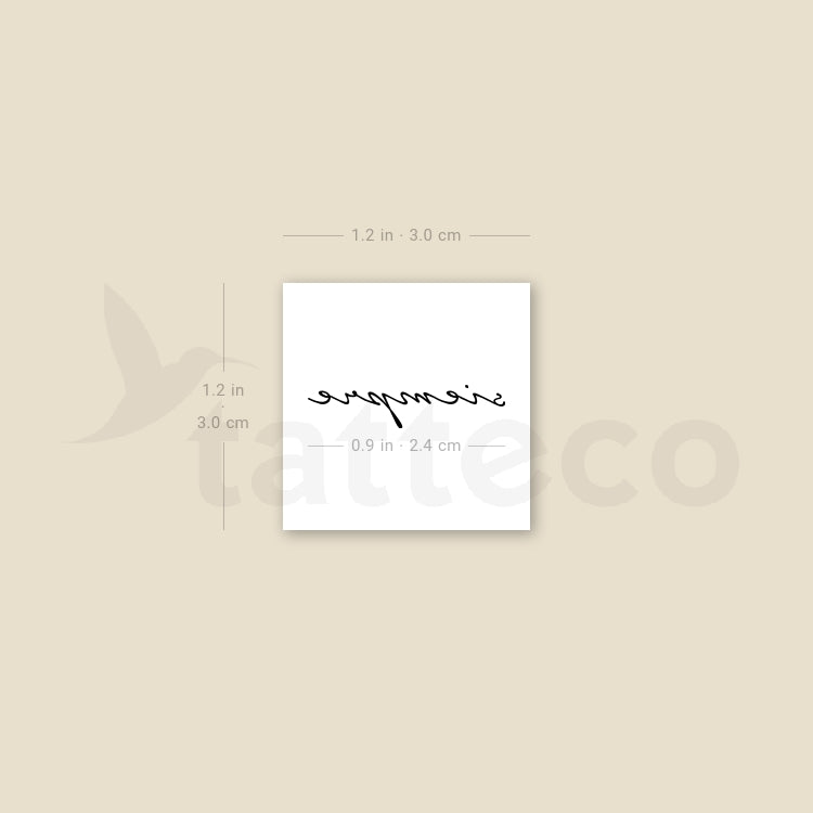 Siempre Temporary Tattoo - Set of 3