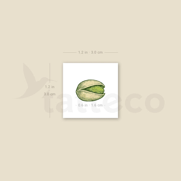 Pistachio Temporary Tattoo - Set of 3