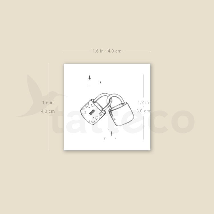 Packlocks Temporary Tattoo By Stefano Mazza - Set of 3