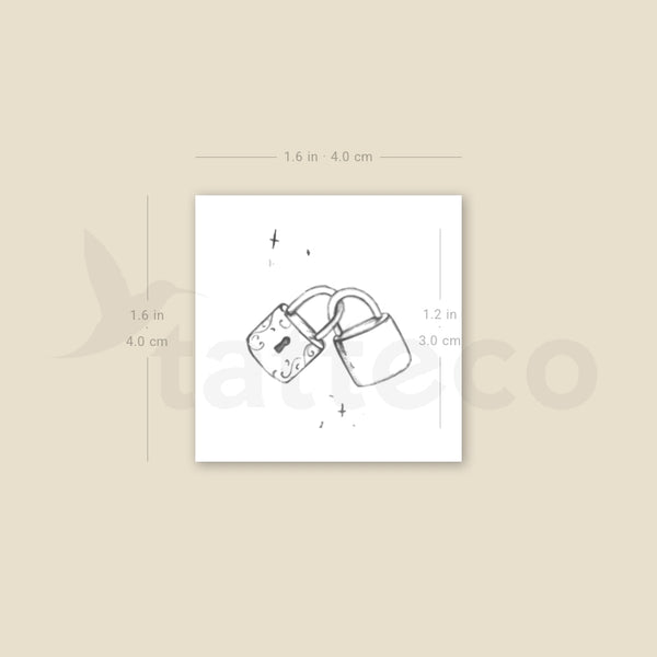 Packlocks Temporary Tattoo By Stefano Mazza - Set of 3