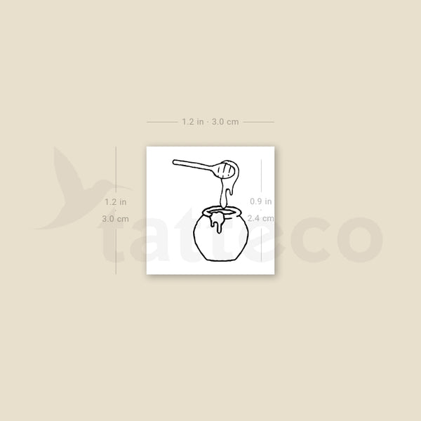 Honey Pot Temporary Tattoo - Set of 3