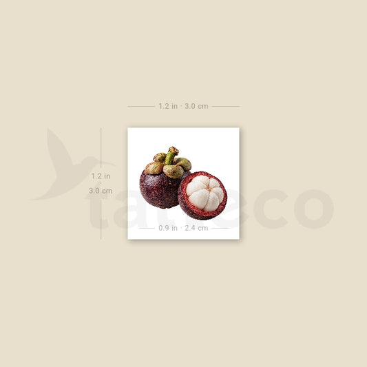 Mangosteen Temporary Tattoo - Set of 3
