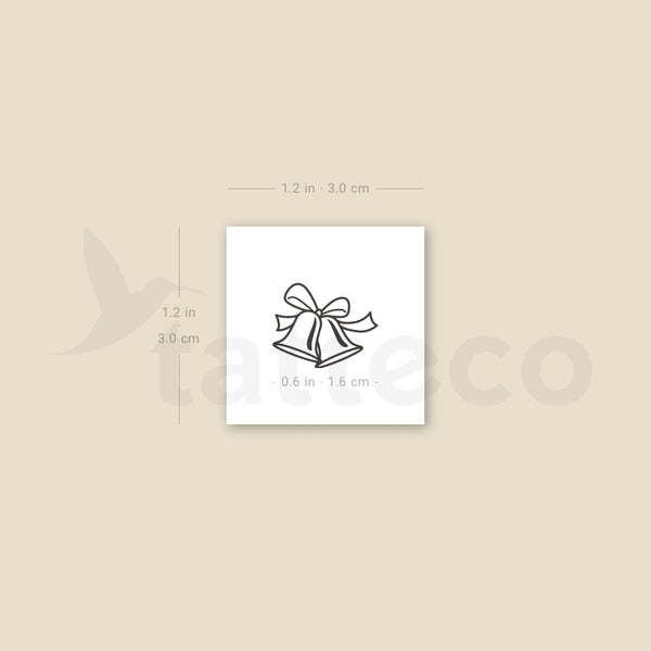 Bells Temporary Tattoo - Set of 3