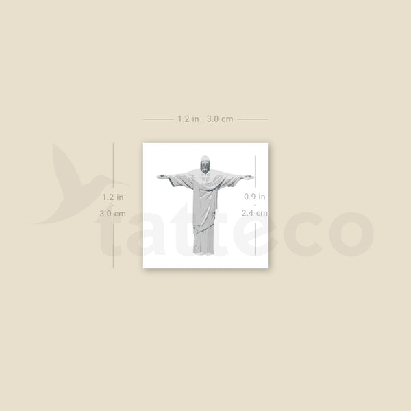 Christ The Redeemer Temporary Tattoo - Set of 3