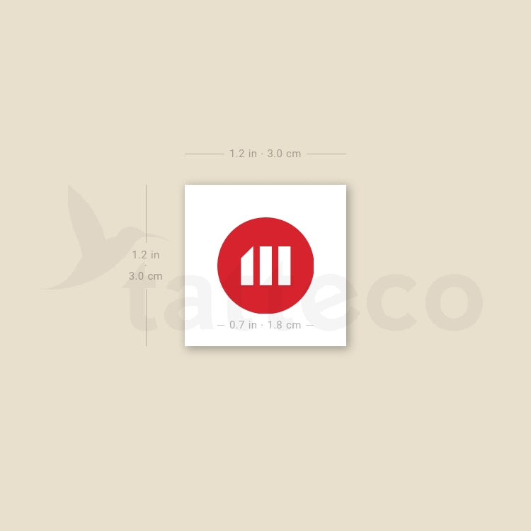 Tatuaje temporal del logotipo de MicroStrategy (juego de 3)