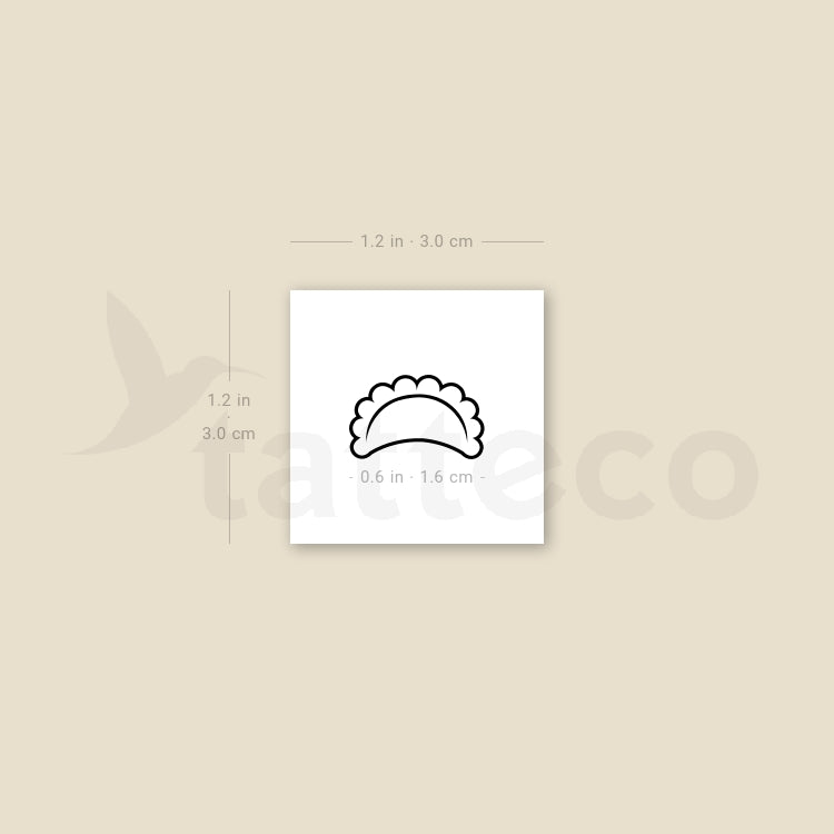Dumpling Temporary Tattoo - Set of 3