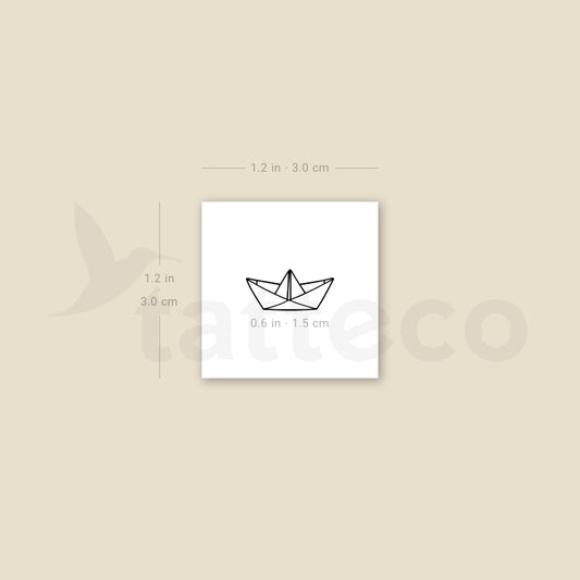 Little Paper Boat Temporary Tattoo - Set of 3