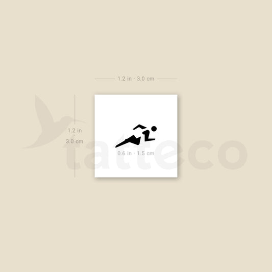 Sprinter Symbol Temporary Tattoo - Set of 3