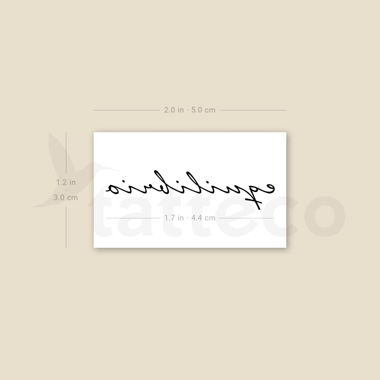 Equilibrio Temporary Tattoo - Set of 3
