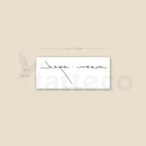 Moon Eyed Temporary Tattoo by M3.Ink - Set of 3