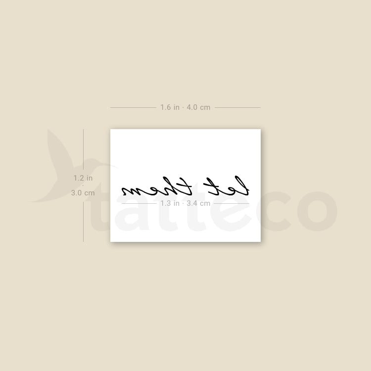 Let Them Temporary Tattoo - Set of 3