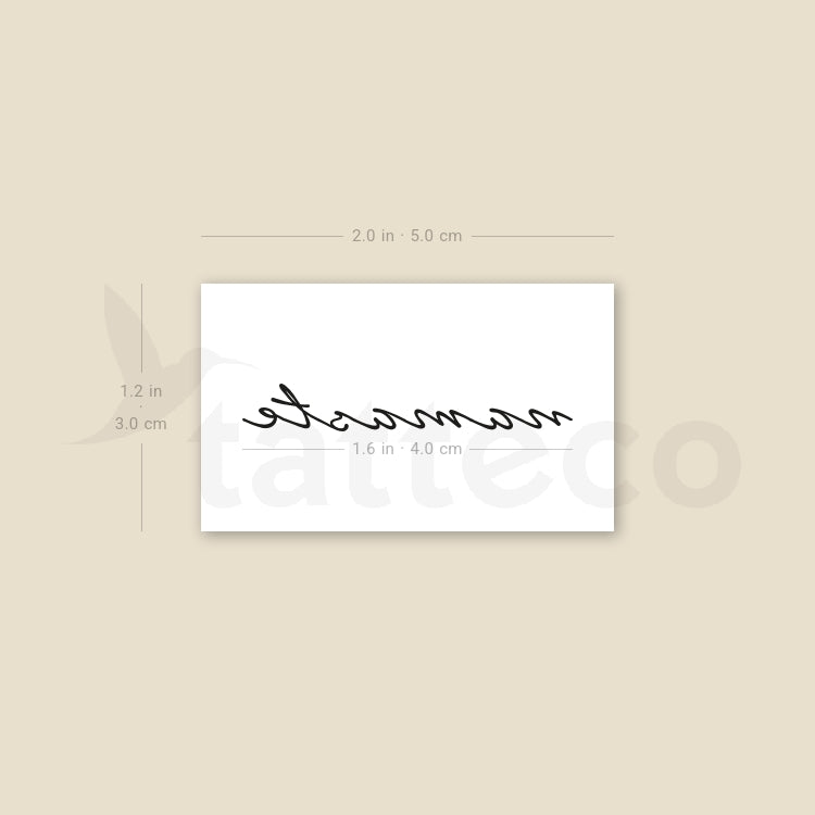 Namaste Temporary Tattoo - Set of 3