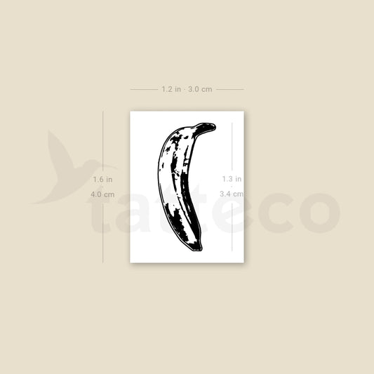 Banana Temporary Tattoo - Set of 3