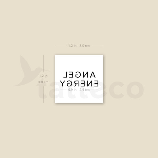 Angel Energy Temporary Tattoo - Set of 3