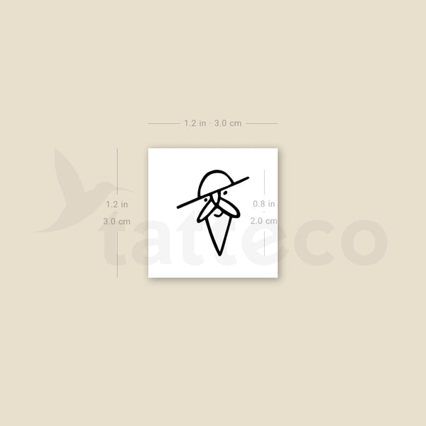 Don Quixote Temporary Tattoo - Set of 3