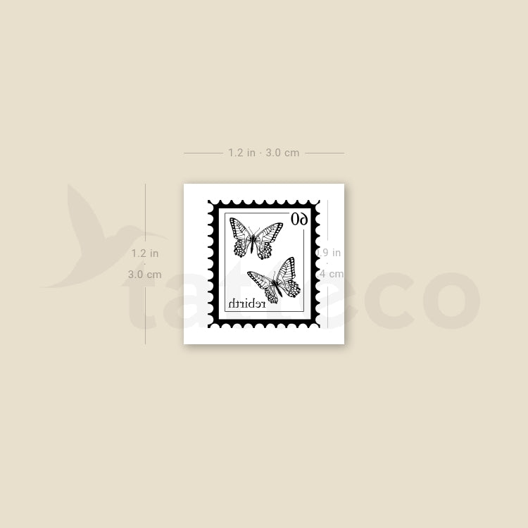 Tatuaje temporal de mariposa pequeña (juego de 3)