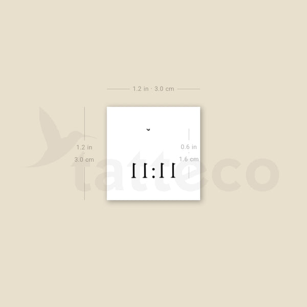 11:11 By Stefano Mazza Temporary Tattoo - Set of 3