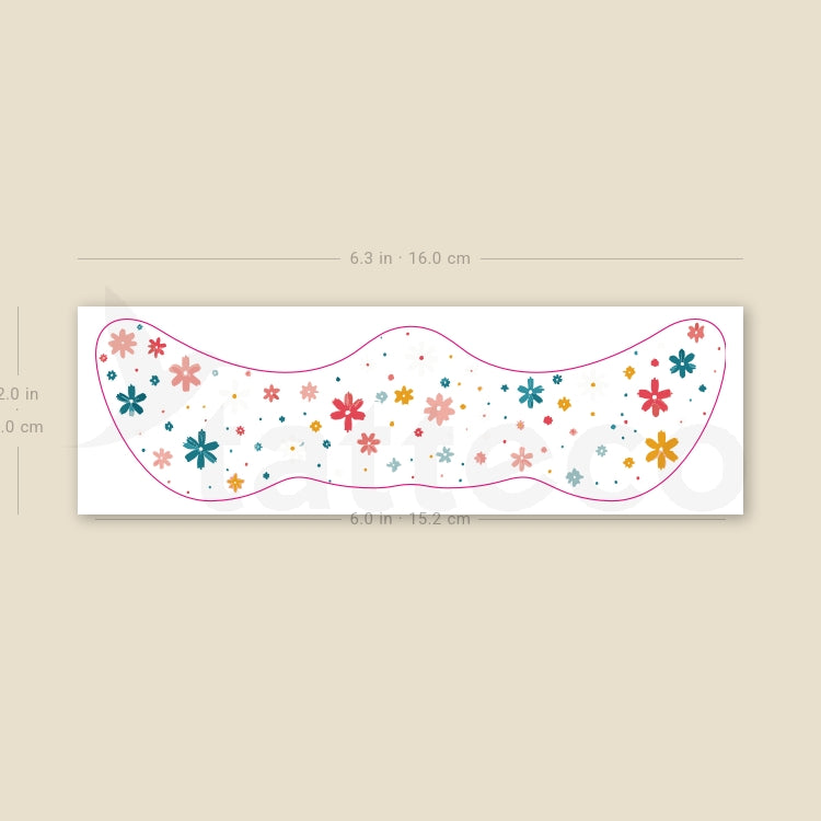 Flower Freckles Temporary Tattoo - Set of 3