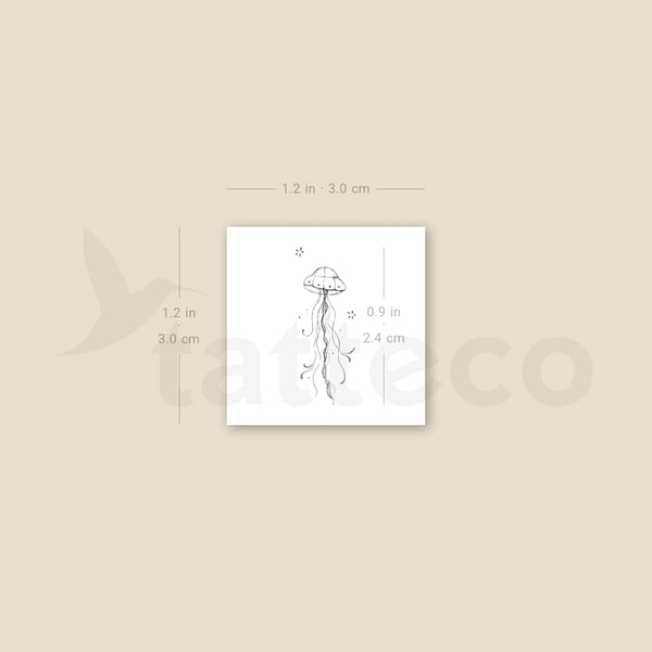Little Jellyfish By Stefano Mazza Temporary Tattoo - Set of 3