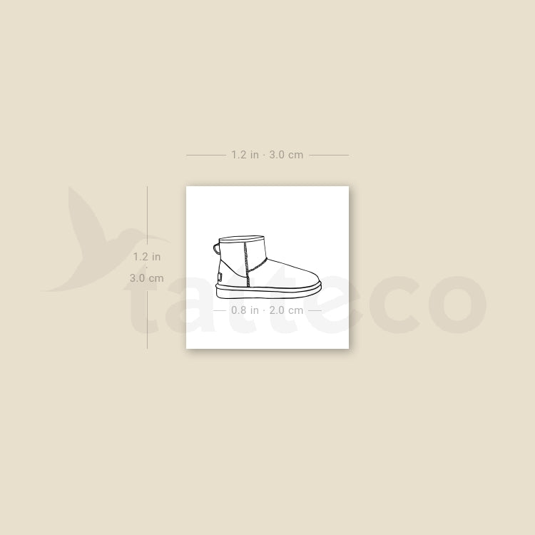 Tatuaje temporal mini UGG Classic - Juego de 3