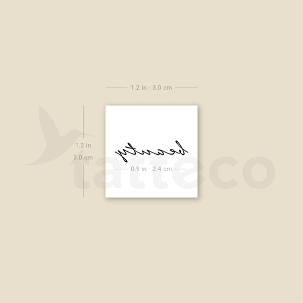 Beauty Temporary Tattoo - Set of 3